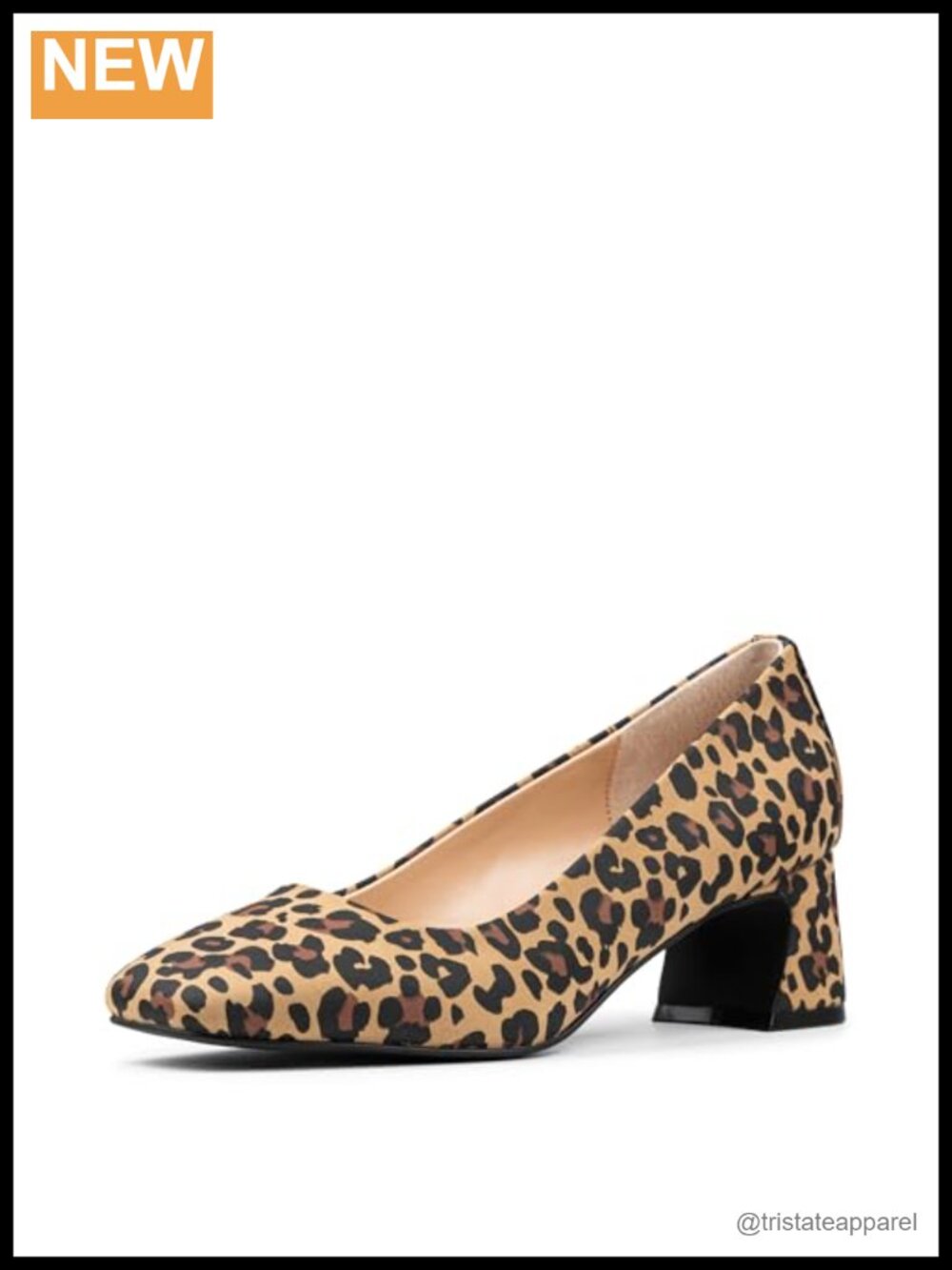 Faux Suede Square Toe Low Block Heel Pumps Memory Foam Insole